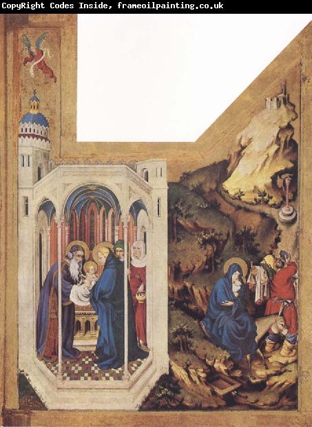 BROEDERLAM, Melchior The Presentation in the Temple and The Flight to Egypt